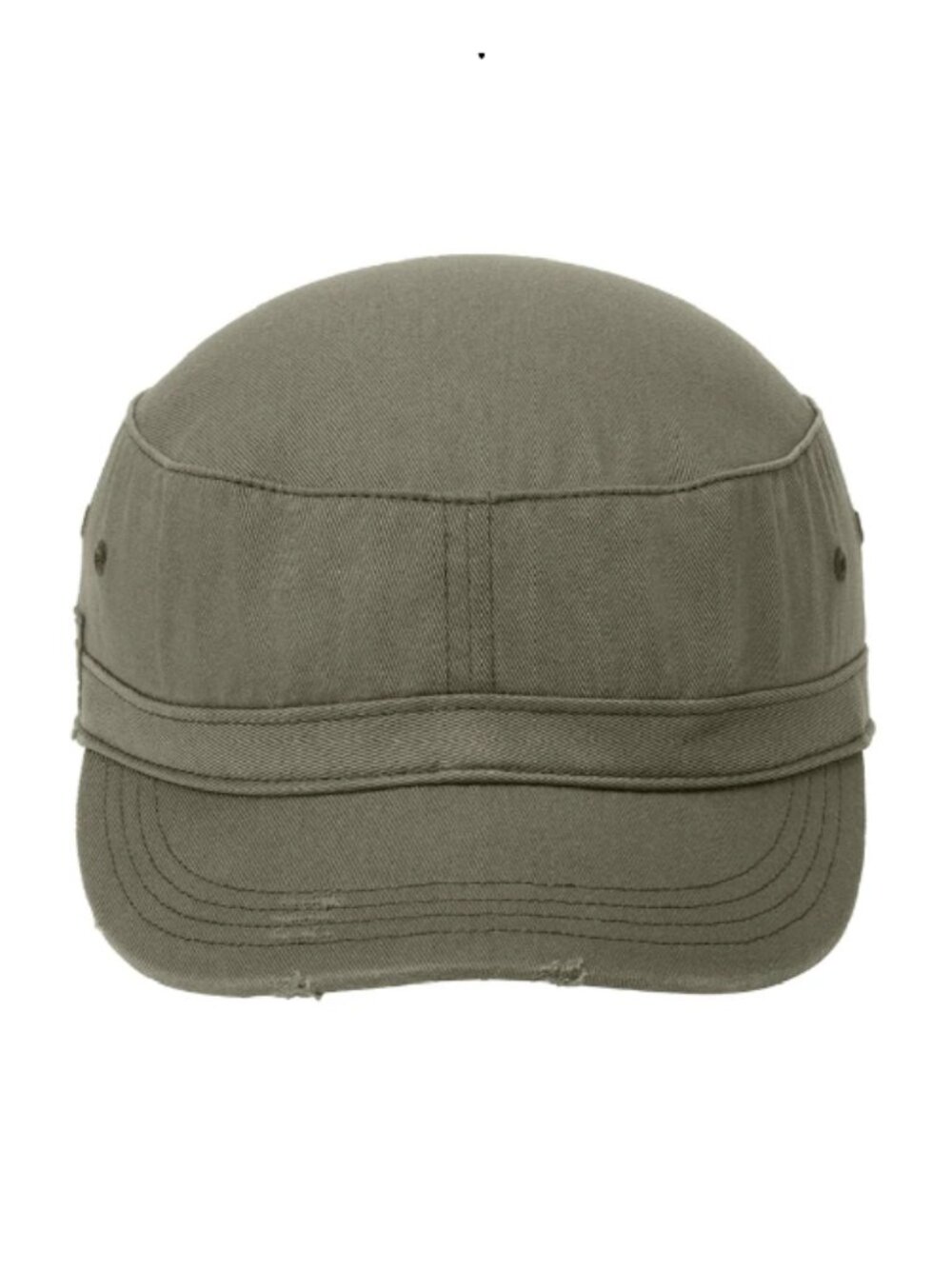 District DT605 Hats Mens Distressed Adjustable Military Hat - Olive Green